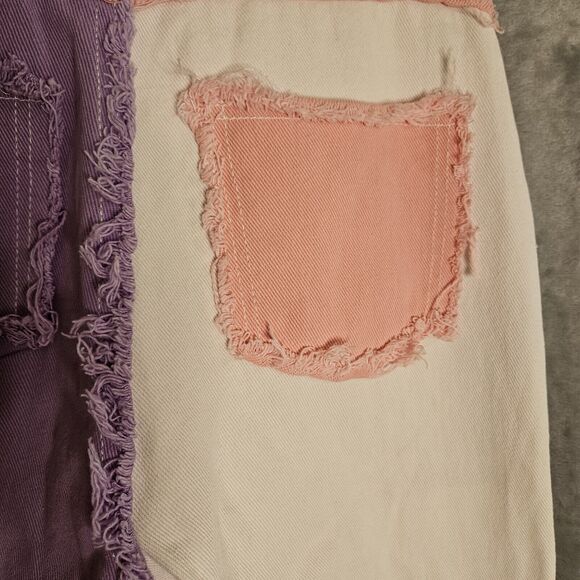 Colorful Natalie Pre-owned Jeans Pastel Color Block Colorful NWT Size 10 Small - Picture 4 of 7